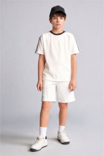 BOYS & TEENS Ecru Boy Regular Fit Shorts