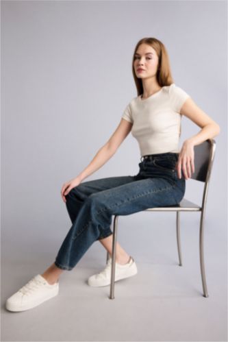 WOMAN Blue Denim Trousers