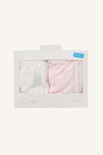 Girl Heart Patterned 2 Piece Boxers