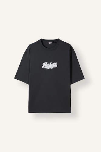 Men Anthracite Boxy Fit Short Sleeve T-Shirt