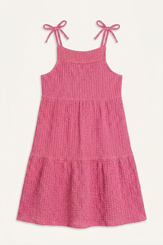 Girl Square Collar Sleeveless Dress