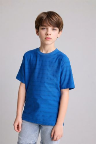 BOYS & TEENS Blue Boy New Regular Fit Short Sleeve T-Shirt