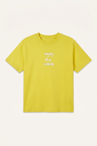 T-shirt imprimé à col rond et manches courtes Coupe régulière pour garçon