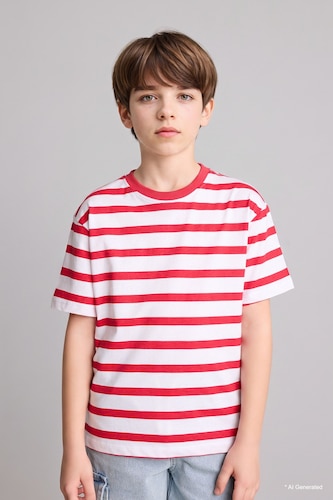Boy New Regular Fit Printed Short Sleeve T-Shirt