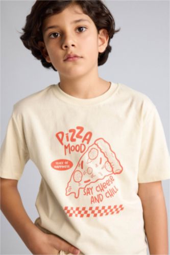Erkek Çocuk - Genç Erkek Kum Baskılı Tişört Erkek Çocuk