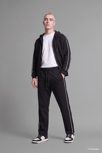 Ерлер қара Boxy Fit кардиган