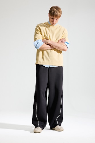 Ерлер қара Balloon Fit шалбар