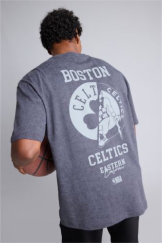Men Anthracite Oversize Fit Short Sleeve T-Shirt