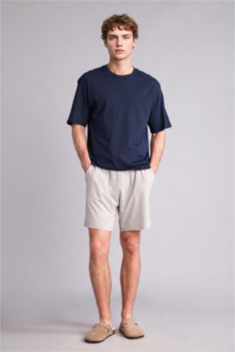 Мужчины Светло-серый Baggy Fit Knitted Bottoms