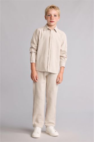 Young Boys - Teen Boys Beige Regular Fit Trousers