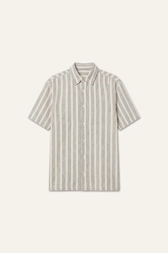 Chemise rayée à manches courtes Coupe régulière