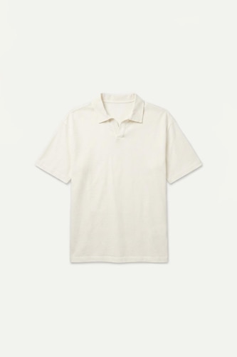 %100 Pamuk Relaxed Fit Kısa Kollu  Polo Tişört