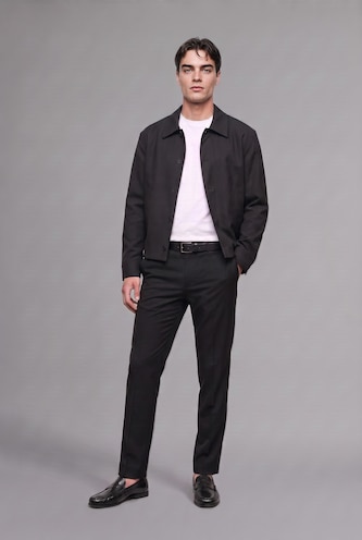 Men Black Regular Fit Blazer