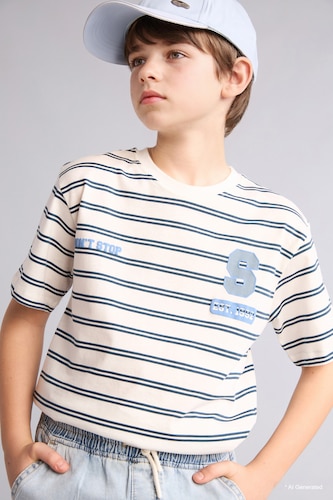 Boy New Regular Fit Printed Short Sleeve T-Shirt