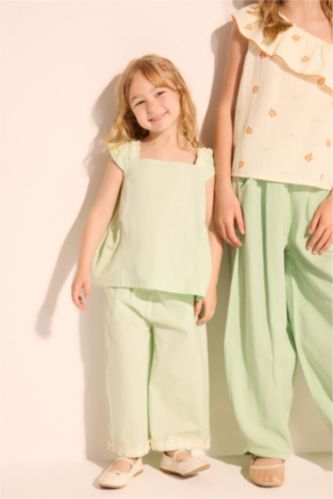 Baby Girls Mint 2 piece Regular Fit Floral Set