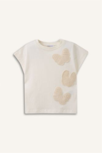 طفلة صغيرة بيج فاتح تيشيرت بيبي بناتي قصة عادية 3D