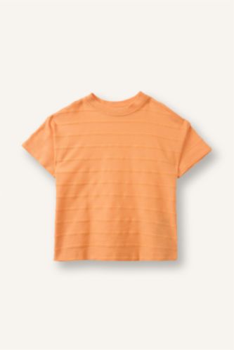Baby Boy Salmon Regular Fit Short Sleeve T-Shirt