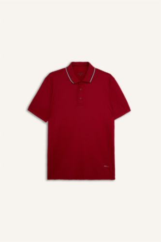 Erkek Kırmızı Standart Fit Polo Tişört