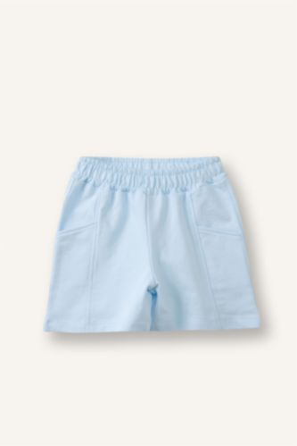 BABY GIRL Light Blue Baby Girl Normal Waist Shorts