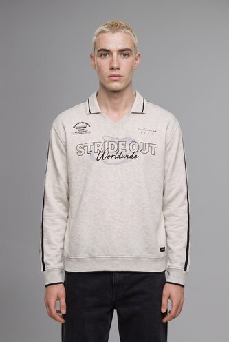 Ерлер Сұр Меланж Boxy Fit свитшот