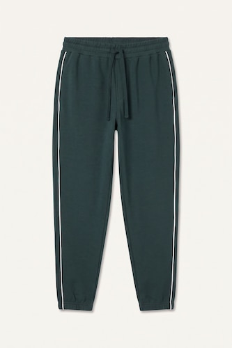 Men Dark Green Regular Fit Trousers