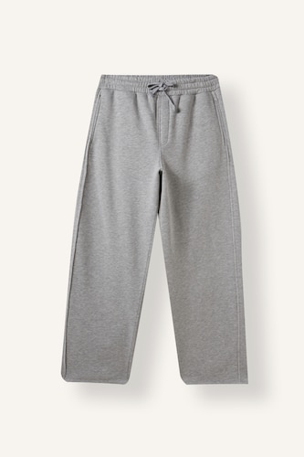 Men Grey Melange Balloon Fit Trousers
