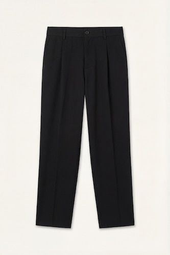 Men Black Baggy Fit Trousers