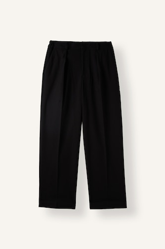 Men Black Wide Leg Trousers