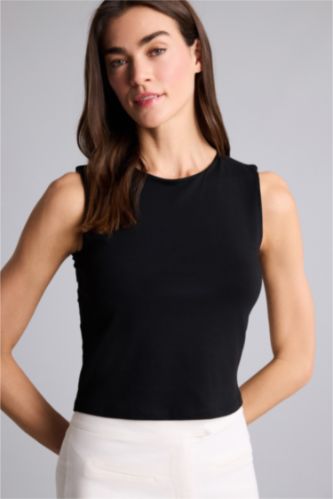 Kadın Siyah Basıc Bisiklet Yaka Atlet