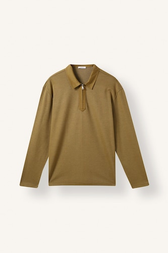 Regular Fit Polo Collar Sweatshirt