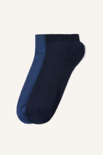 Erkek Lacivert 2'Li Patik Çorap