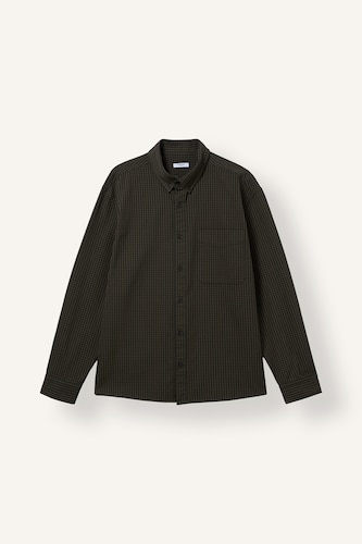 Relax Fit Polo Shirt Flanel Long Sleeve Shirt