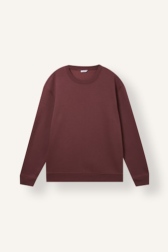 Erkek Koyu Bordo Regular Fıt Basic Sweatshırt
