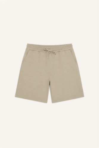 MAN Light Khaki Regular Fit Regular Hem Shorts