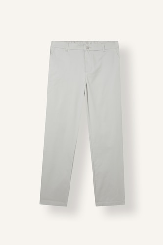 Men Light Grey Regular Fit Straight Leg Normal Waist Trousers