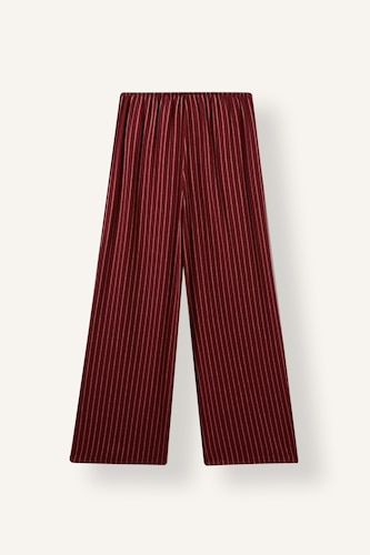 Çizgili Regular Fit Flanel Pijama Altı
