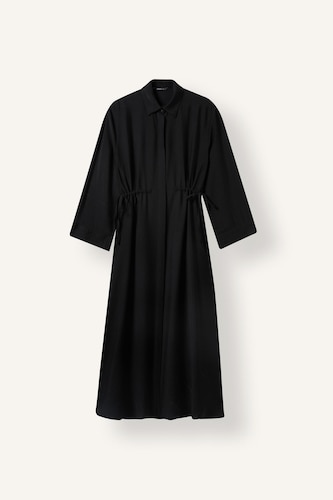 Regular Fit Shirt Collar Maxi Dress
