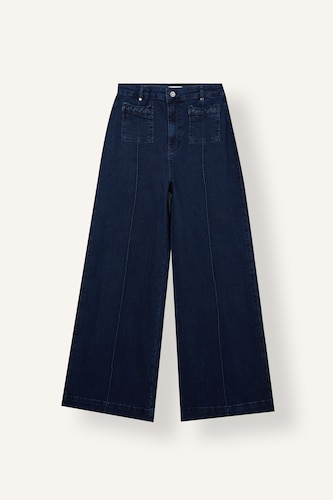 Short Wide Leg High Waist Long Jeans