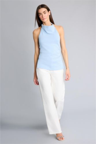 Kadın Beyaz Afra x Defacto Low Rıse Wıdeleg Düşük Bel  Jean Pantolon