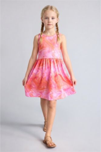Young Girls - Teen Girls Lilac Regular Fit Sleeveless Knitted Dress