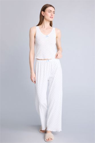 Kadın Ekru Regular Fıt Kolsuz 2'li Takım