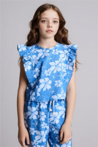 Kız Çocuk - Genç Kız Mavi Bluz Kız Çocuk