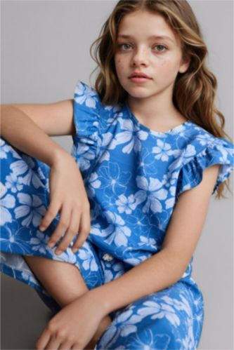 بنات أزرق بلوزة بناتي نص ردن