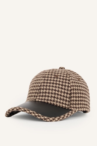Men Brown Man Cachet Plaid Hat