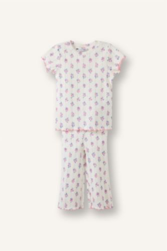 BABY GIRL Ecru Baby Girl 2 Piece Pajama Set