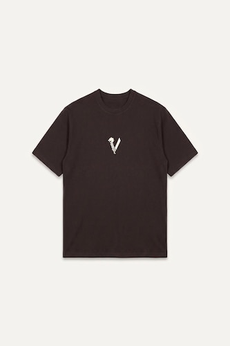 Boxy Fit Vikings Valhalla Printed Crew Neck Short Sleeve T-Shirt