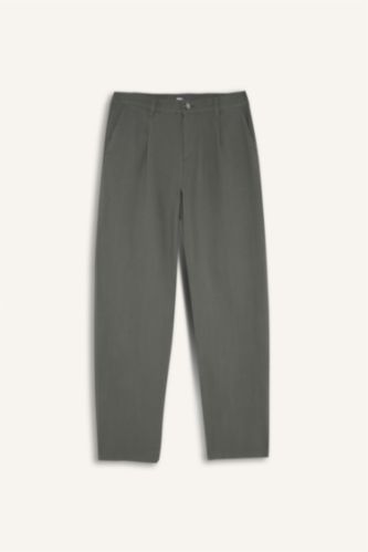 Erkek Gri Relax Fıt Pantolon