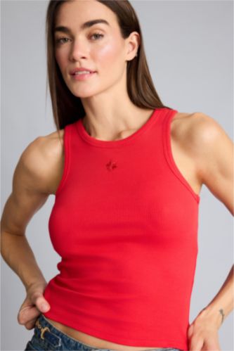 Kadın Kırmızı Afra x Defacto Fıtted Fitilli Kaşkorse Atlet