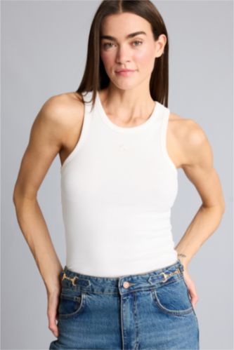 Kadın Kırık Beyaz Afra x Defacto Fıtted  Fitilli Kaşkorse Atlet