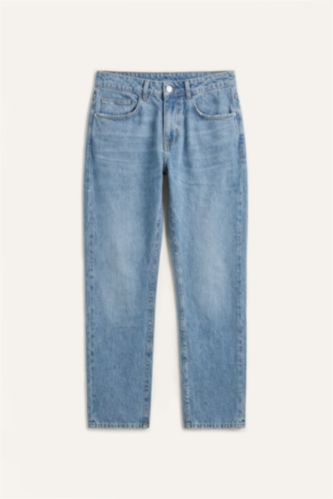 Erkek Lıght Blue Grey Straight Fit Pantolon